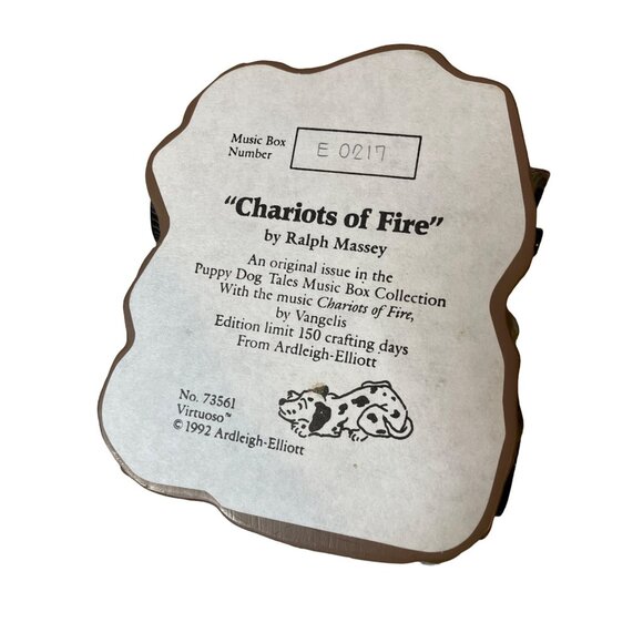 Chariots of Fire Dalmatian Puppy Trinket Music Box Fire Chief Figurine 1992 - Picture 8 of 11